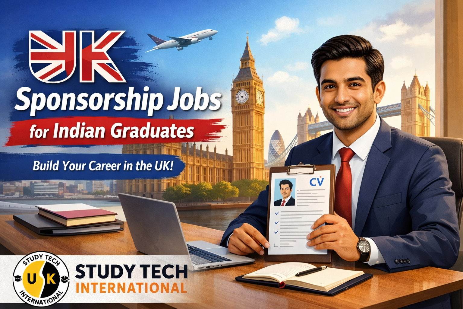 Study Tech International guidance for UK sponsorship jobs for Indian graduates 2026