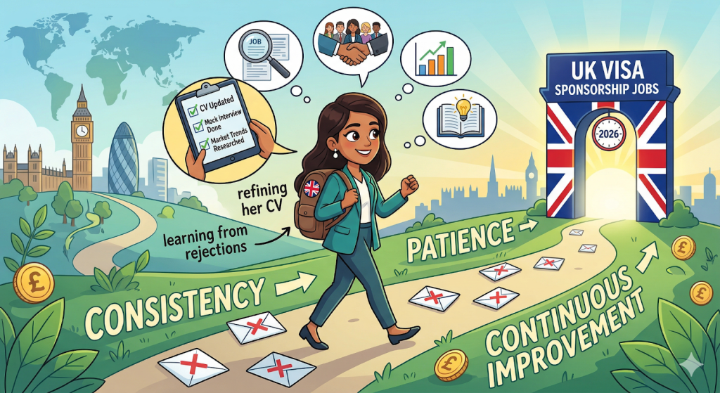 UK job success pathway with CV marketing services and interview preparation for visa sponsorship jobs 2026