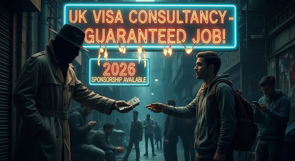 International candidates applying for Fake visa sponsorship job UK 2026