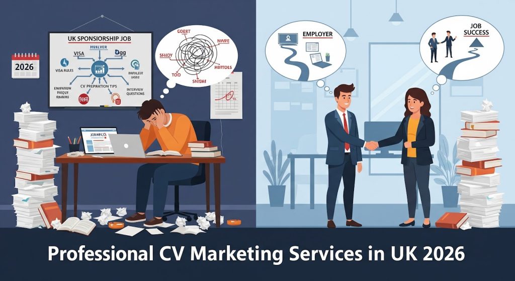 Professional CV Marketing Services in UK 2026 for visa sponsorship jobs