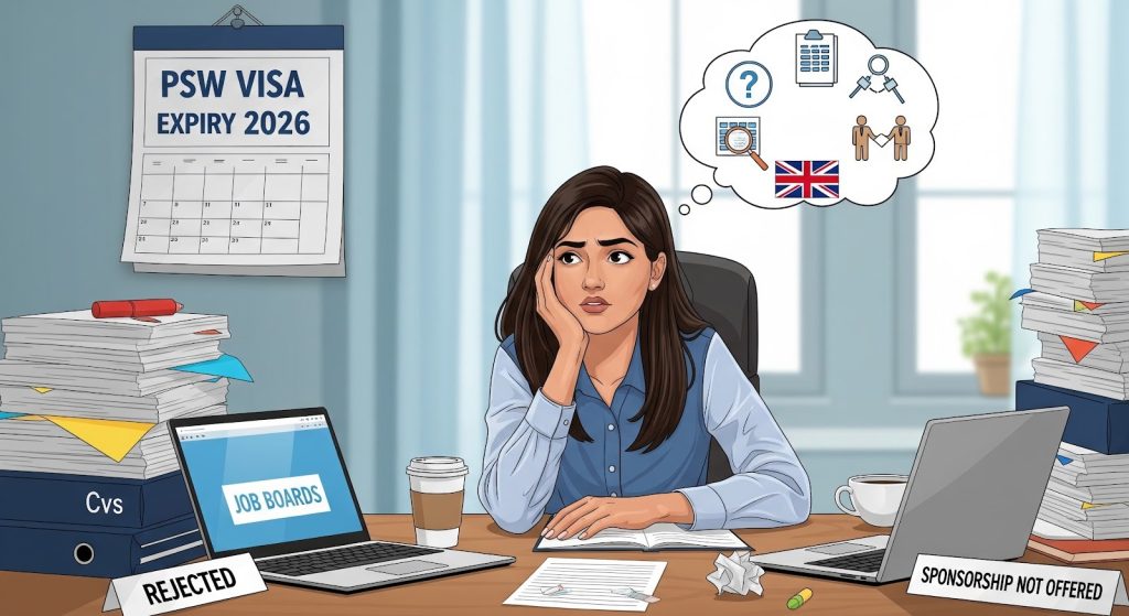 International graduates searching for PSW Visa Sponsorship Jobs UK 2026 opportunities in the UK job market