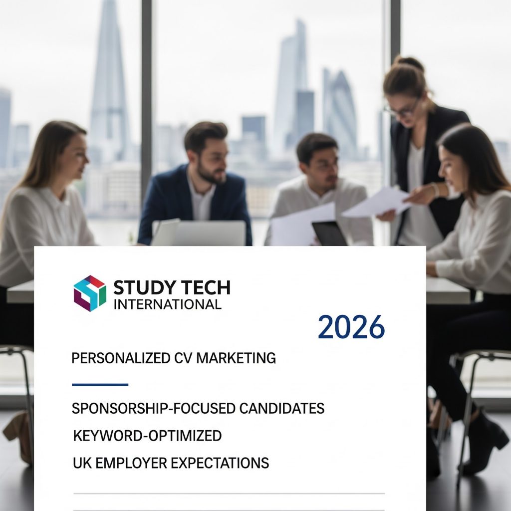 Optimized resume created through CV Marketing services in UK 2026 for UK employers